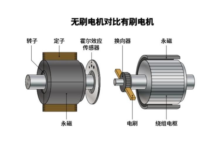 Bürstenmotor und den bürstenlosen Motor